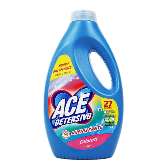 ACE DETERSIVO LAVATRICE LIQUIDO 1,35L 27LAV. IGIENIZZANTE COLORATI