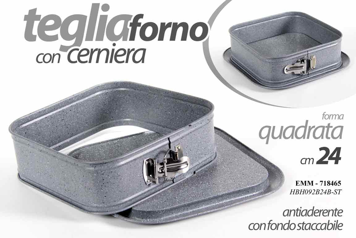 GICOS TEGLIA FORNO CON CERNIERA QUADRATA CM.24