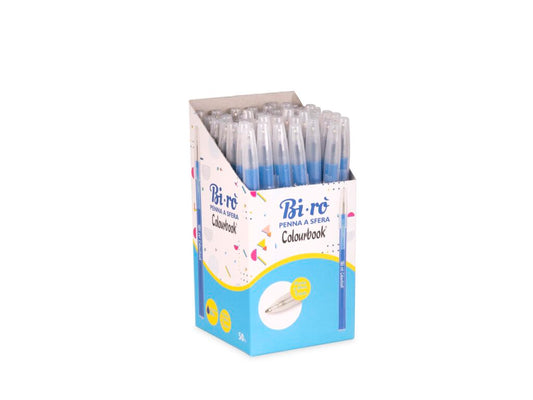 COLOURBOOK PENNA A SFERA BI-RO' BLU