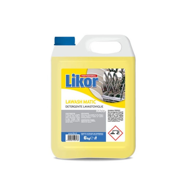 LIKOR PROFESSIONAL LAWASH MATIC DETERGENTE LAVASTOVIGLIE HACCP 6KG