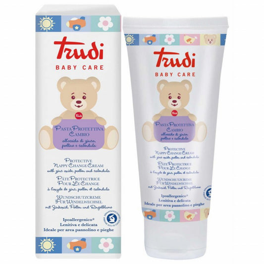 TRUDI BABY CARE PASTA PROTETTIVA CAMBIO 100ML OSSIDO DI ZINCO,POLLINE E CALENDULA