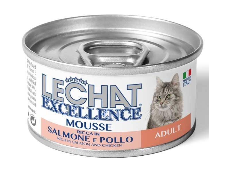 LECHAT EXCELLENCE MOUSSE 85G ADULT SALMONE E POLLO