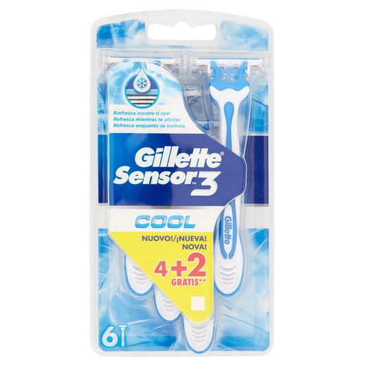 GILLETTE RASOIO SENSOR 3 COOL X4+2
