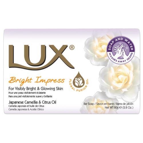 LUX SAPONE 80G BRIGHT IMPRESS JAPANESE CAMELIA & CITRUS OIL