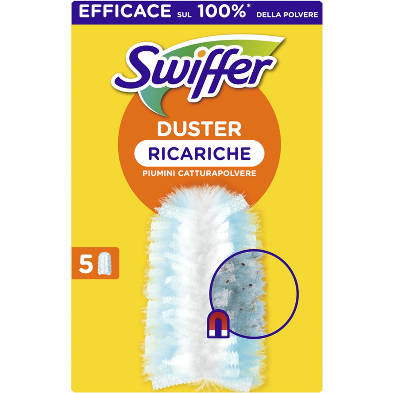 SWIFFER DUSTER RICARICHE PIUMINI CATTURAPOLVERE X5