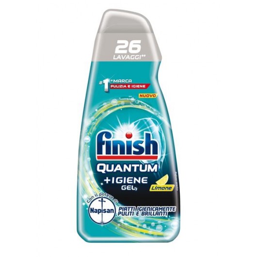 FINISH QUANTUM + IGIENE GEL 560ML 26 LAVAGGI LIMONE