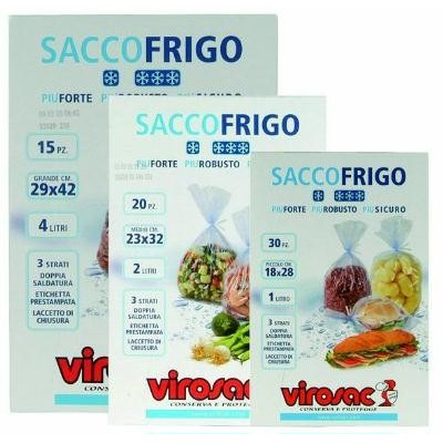 VIROSAC SACCOFRIGO ASTUCCIO 30PZ PICCOLO 18X28