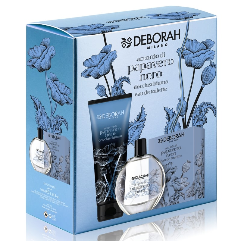 DEBORAH KIT ACCORDO DI PAPAVERO NERO EDT 100ML + DOCCIASCHIUMA 250ML