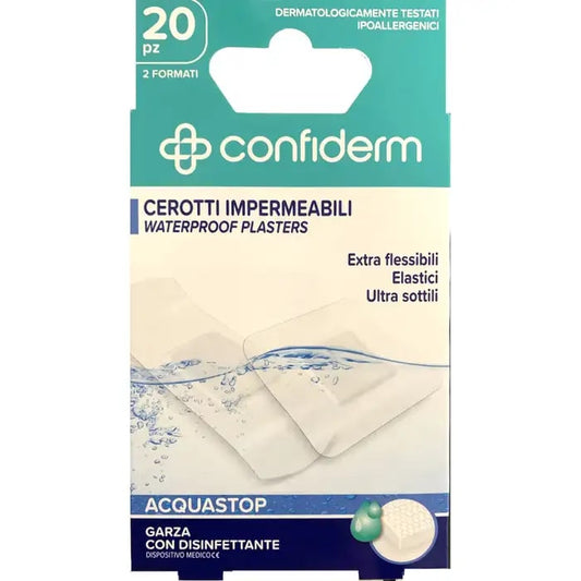 CONFIDERM CEROTTI IMPERMIABILI ACQUASTOP 2 FORMATI 20PZ