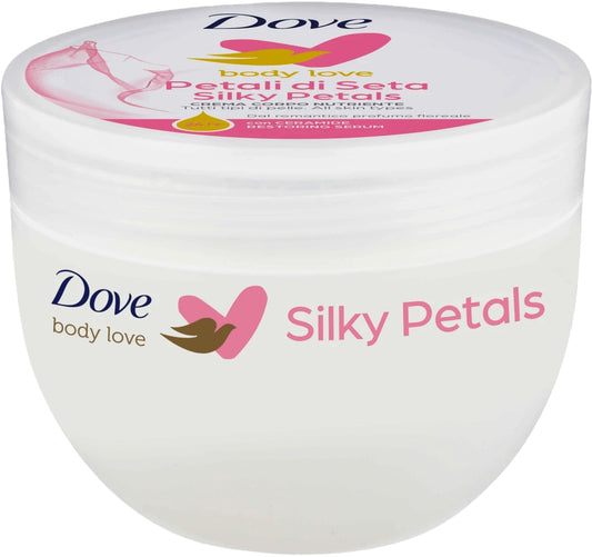 DOVE BODY LOVE SILKY PETALS PETALI DI SETA CREMA CORPO NUTRIENTE VASO 300ML