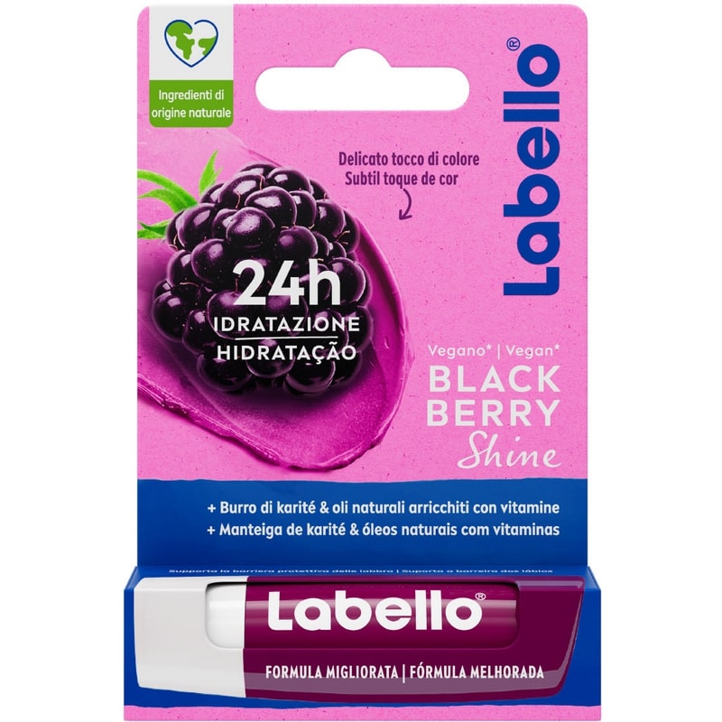 LABELLO VEGAN BLACKBERRY SHINE 24H IDRATAZIONE 5,5ML