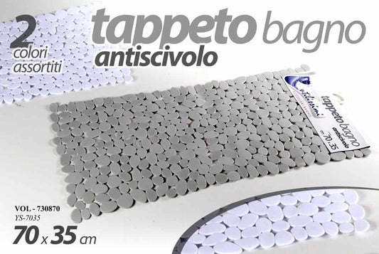 GICOS TAPPETO BAGNO ANTISCIVOLO 70X35 2 COLORI ASSORTITI