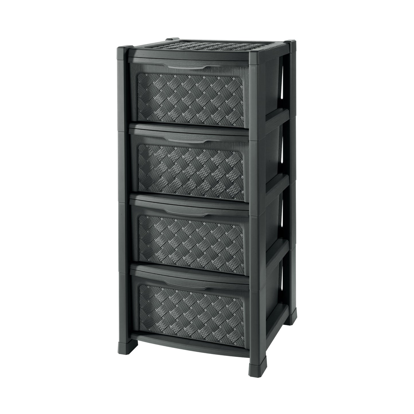 TONTARELLI CASSETTIERA ARIANNA 4 CASSETTI GRAFITE