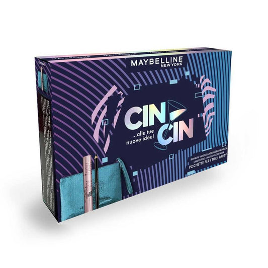 MAYBELLINE CIN CIN POCHETTE SKY HIGH-MASCARA VOLUME E LUNGHEZZA LINE REFINE-MATITA OCCHI NERA