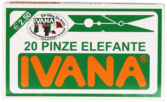 IVANA 20 PINZE ELEFANTE IN PLASTICA