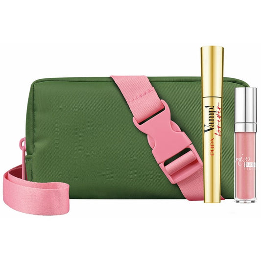 PUPAMAKE-UP KIT MASCARA VAMP FOREVER+MISS PUPA GLOSS+POCHETTE