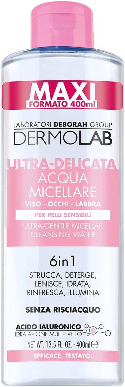 DERMOLAB ACQUA MICELLARE 6IN1 400ML ULTRA-DELICATA PELLI SENSIBILI