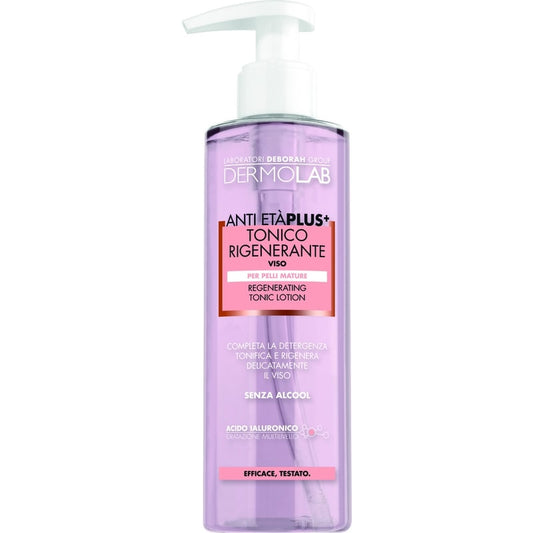 DERMOLAB ANTI ETA' PLUS+ TONICO RIGENERANTE VISO 200ML PELLI MATURE ACIDO IALURONICO