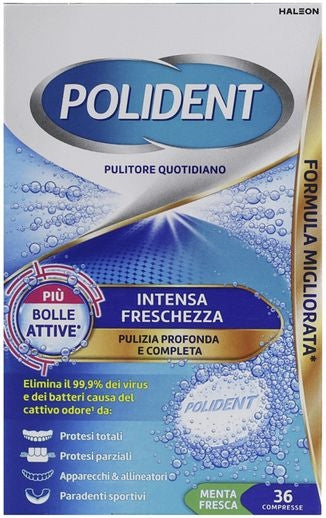 POLIDENT PULITORE PER PROTESI INTENSA FRESCHEZZA 36 COMPRESSE