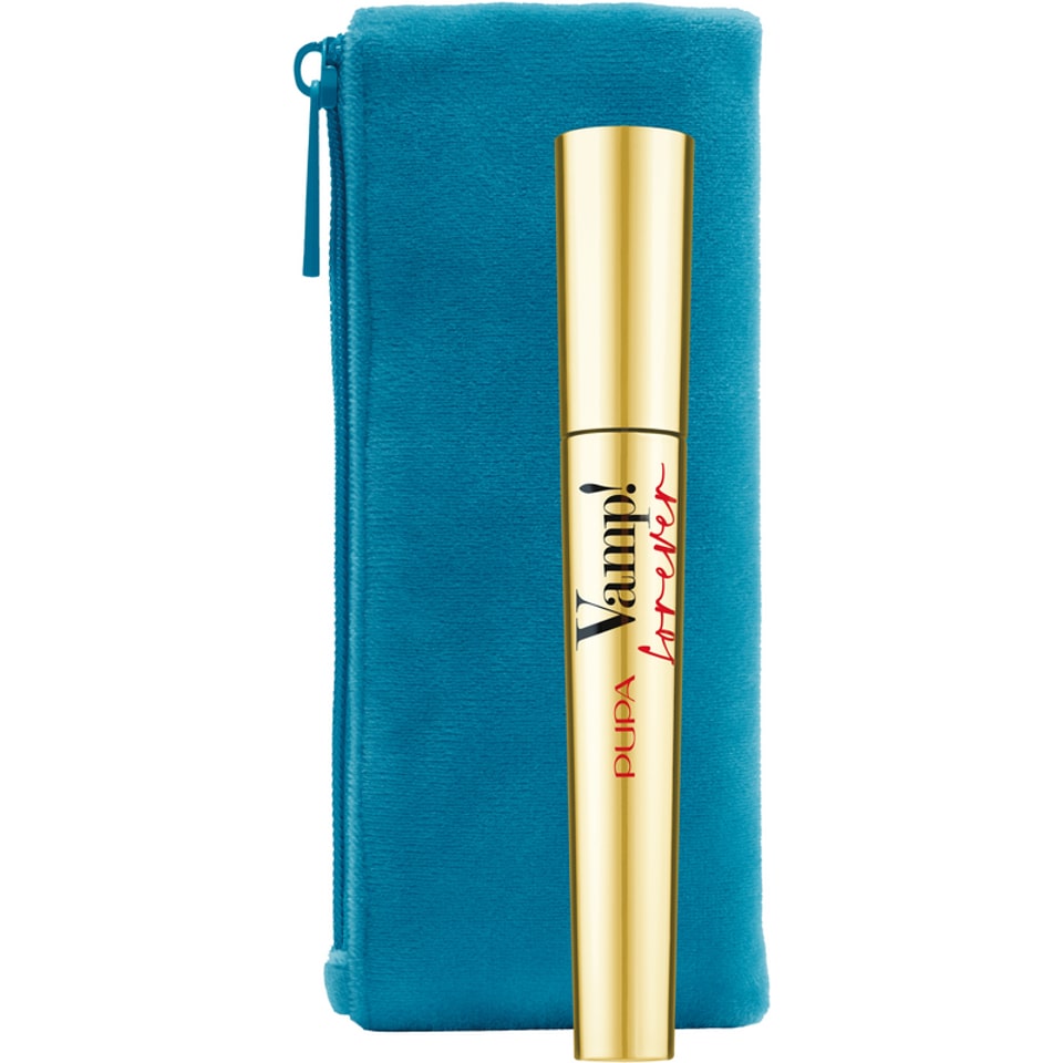 PUPAMAKE-UP KIT MASCARA VAMP FOREVER + POCHETTE AZZURRO