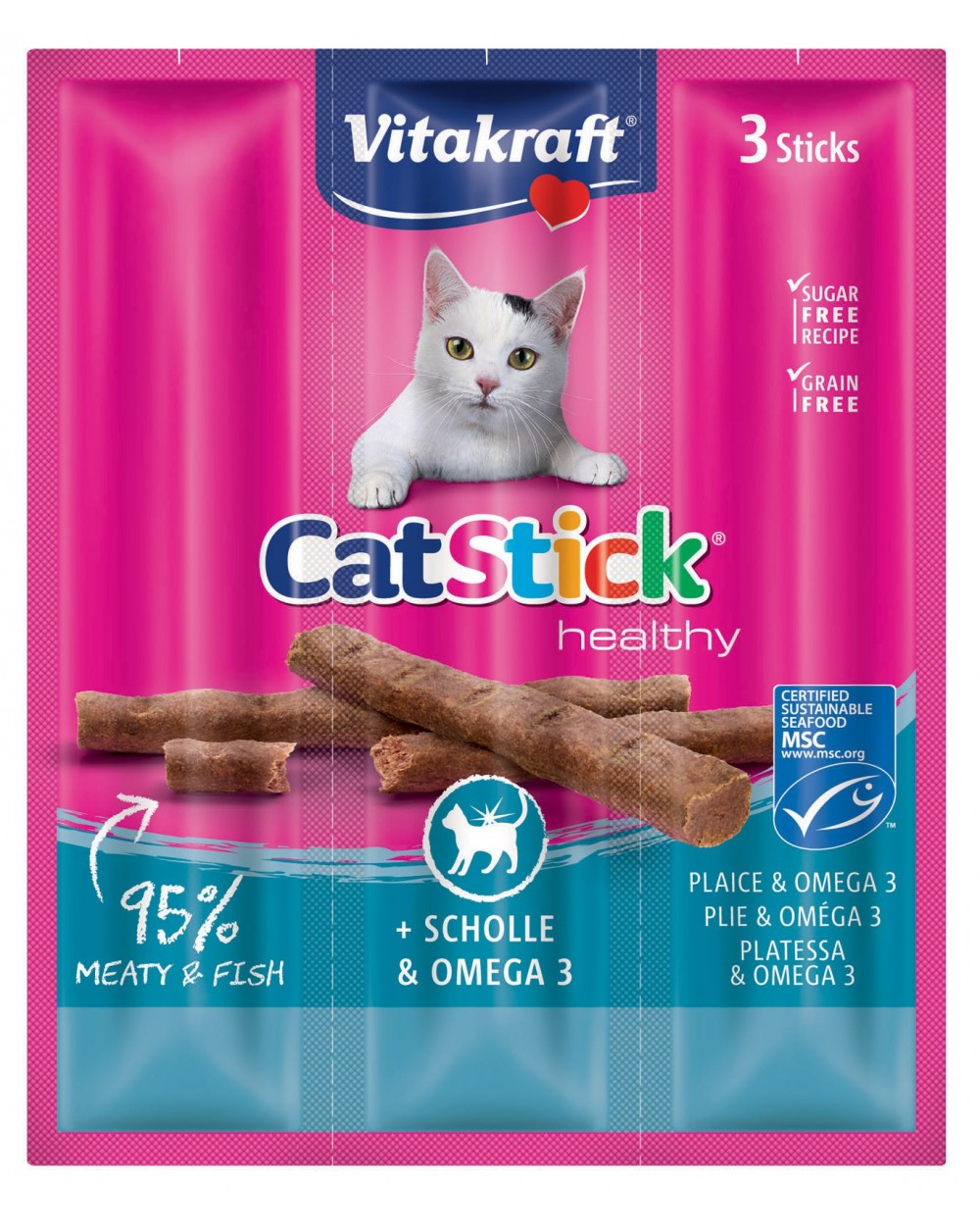 VITAKRAFT CAT STICK 3PZ PLATESSA E OMEGA 3