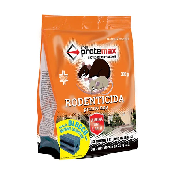 PROTEMAX ESCA RODENTICIDA IN BLOCCO 300GR