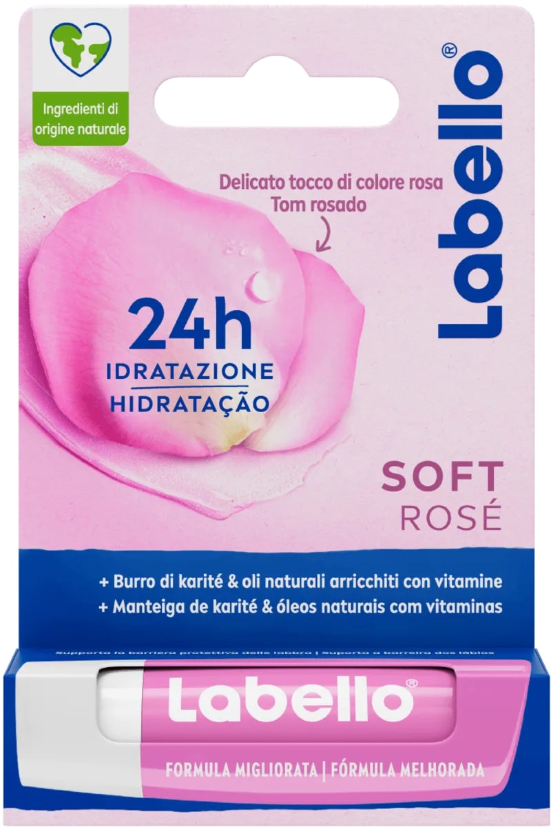 LABELLO SOFT ROSE' 5,5ML 24H+ IDRATAZIONE