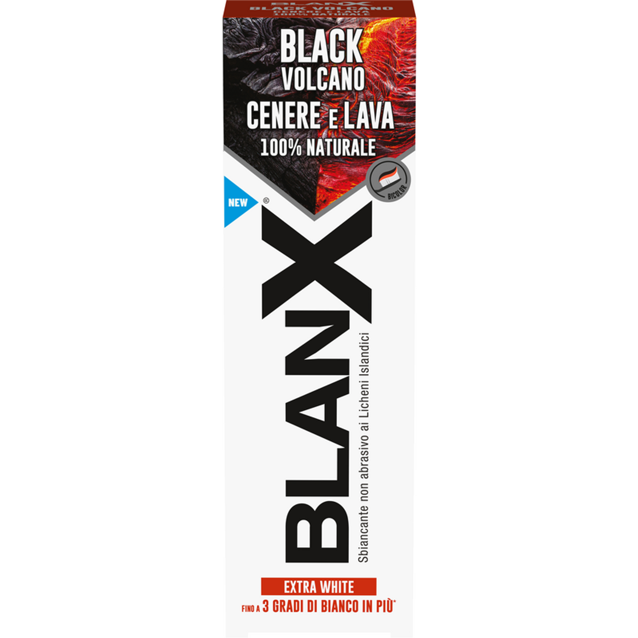 BLANX DENTIFRICIO 75ML BLACK VOLCANO CENERE E LAVA EXTRA WHITE