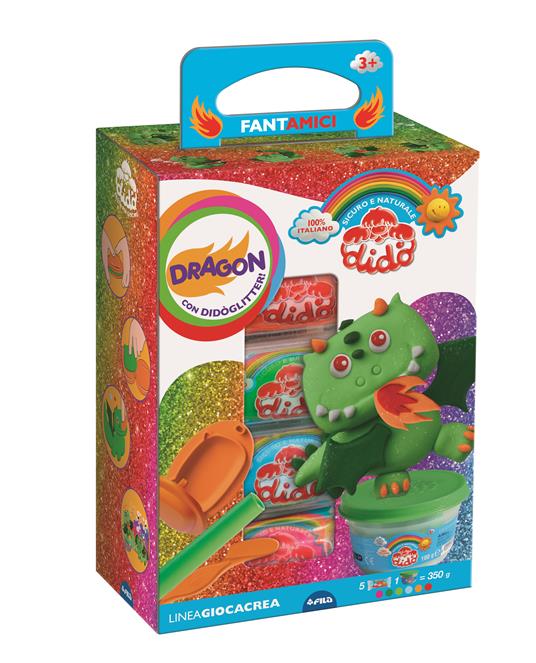 FILA DIDO' LINEA GIOCACREA FANTAMICI DRAGON 3+ CON DIDO'GLITTER