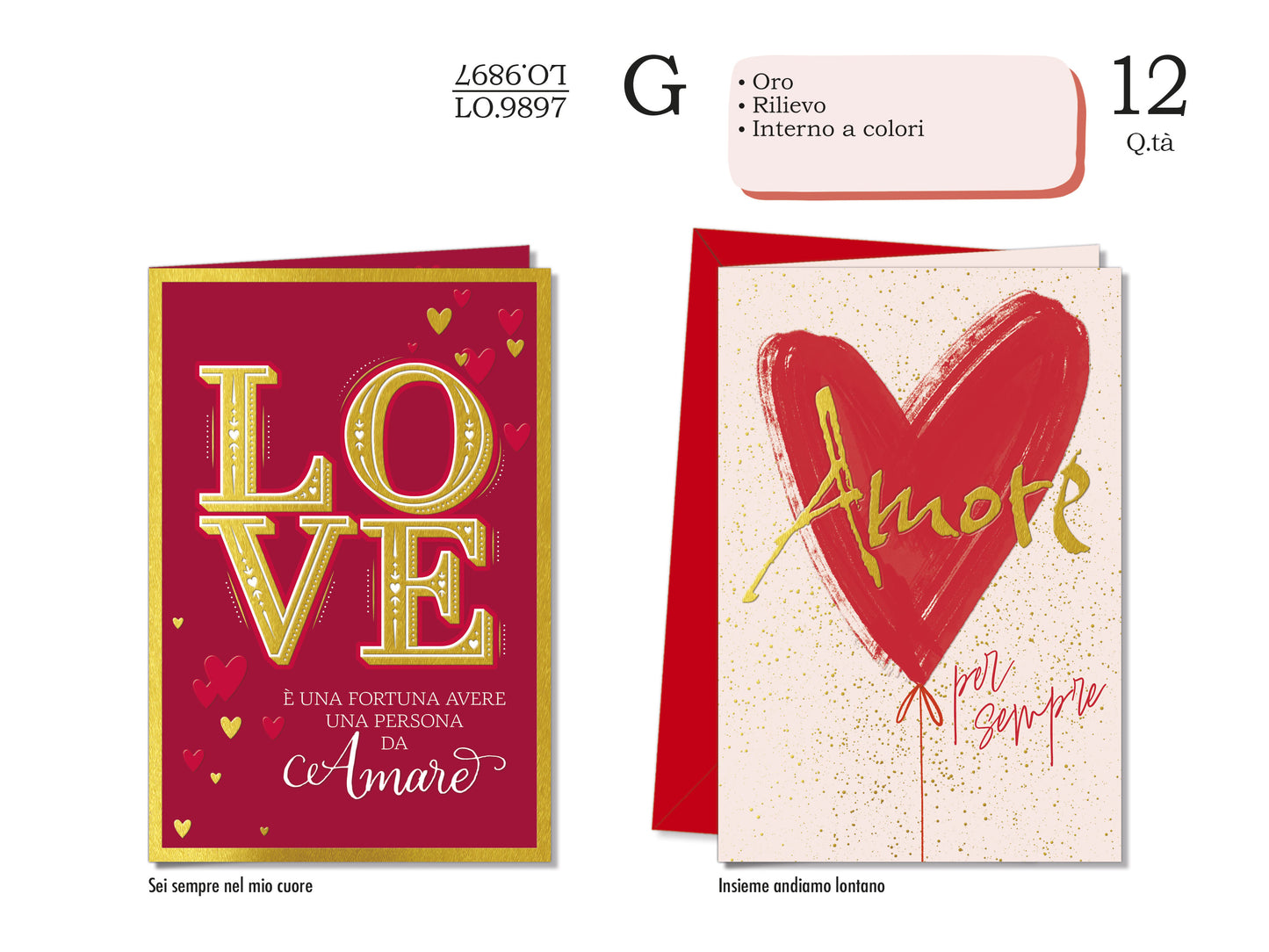CROMO NB BIGLIETTO LOVE LO.9897