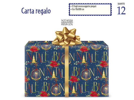 CROMO NB CARTA REGALO NATALE CM.70X100 NT.9320