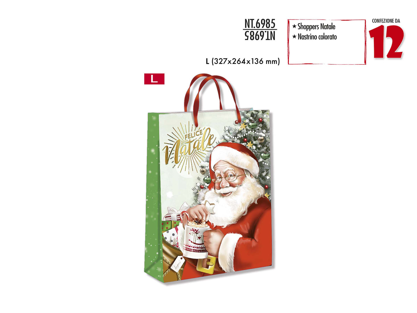 CROMO NB SHOPPER REGALO NATALE L NT.6985