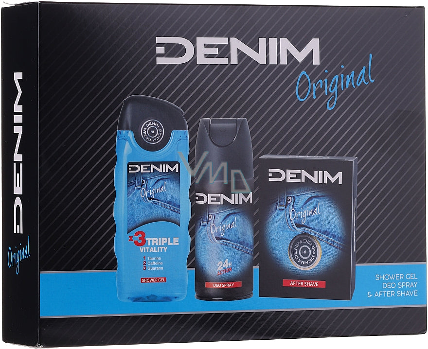 DENIM CONFEZIONE ORIGINAL AFTERSHAVE 100ML+DEO SPRAY 150ML+SHOWER GEL 250ML