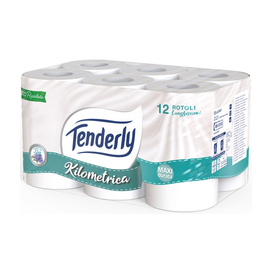 TENDERLY CARTA IGIENICA KILOMETRICA 2 VELI 12 ROTOLI