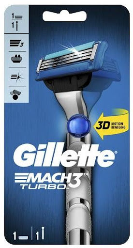 GILLETTE MACH3 TURBO RASOIO +1 RICARICA