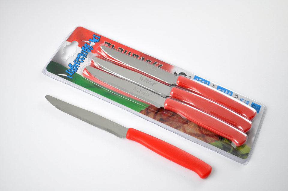 SVANERA 6 COLTELLO BISTECCA MM1 CM11,5 ROSSO