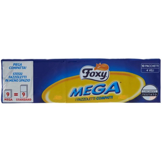 FOXY FAZZOLETTI MEGA COMPATTI X10