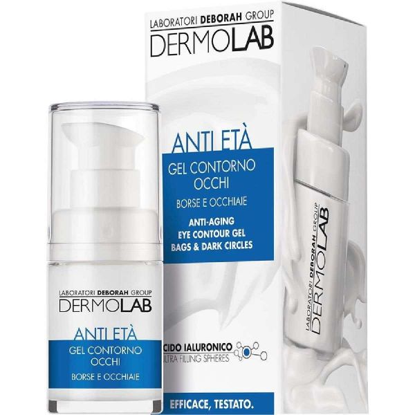 DERMOLAB ANTI ETA' GEL CONTORNO OCCHI BORSE E OCCHIAIE ACIDO IALURONICO 15ML