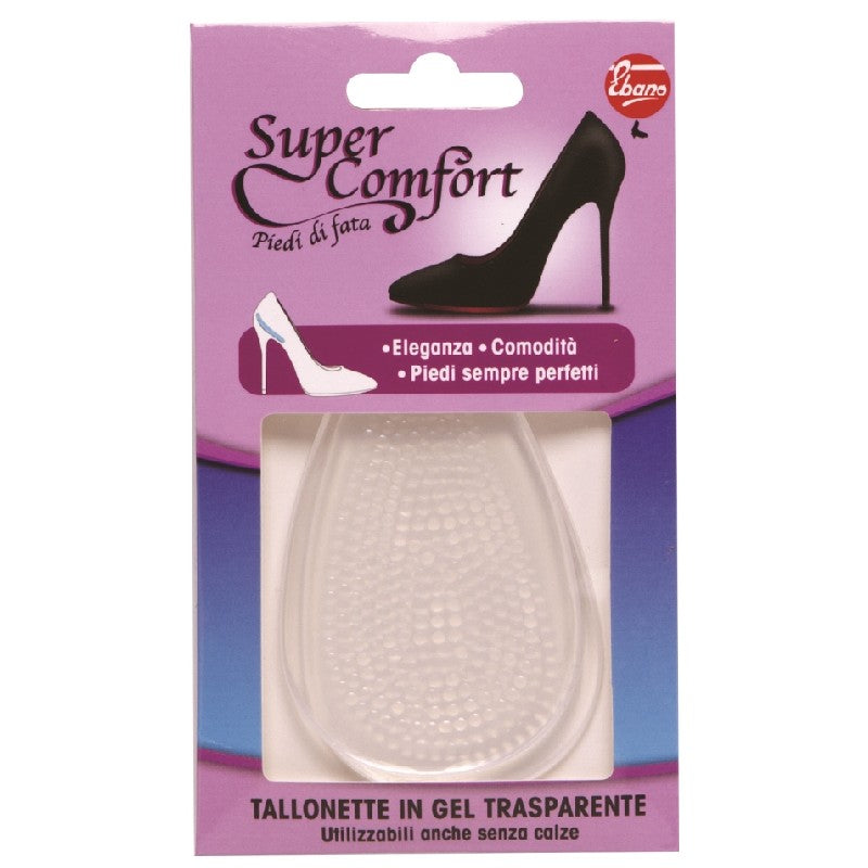 EBANO SUPER COMFORT TALLONETTE IN GEL TRASPARENTE