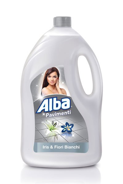 ALBA PAVIMENTI 4L IRIS E FIORI BIANCHI