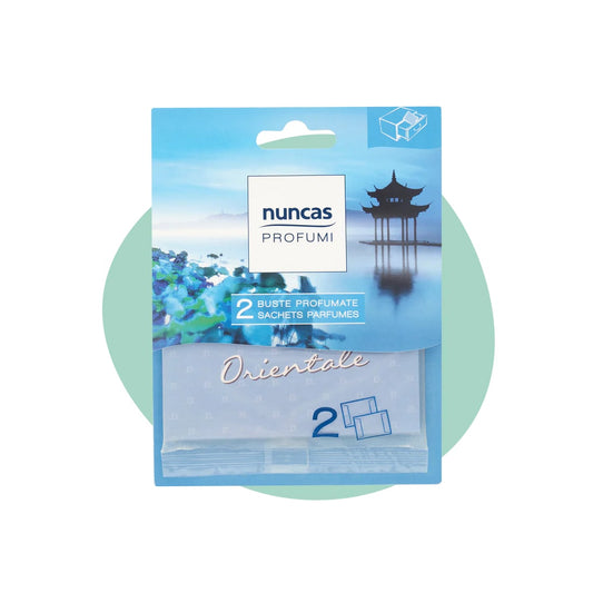 NUNCAS 2 BUSTE PROFUMATE CASSETTI ORIENTALE