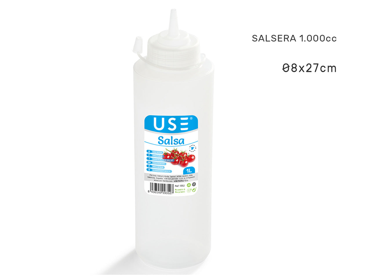 USE SALSA BOTTIGLIA DOSATORE SALSE 1000CC 1352