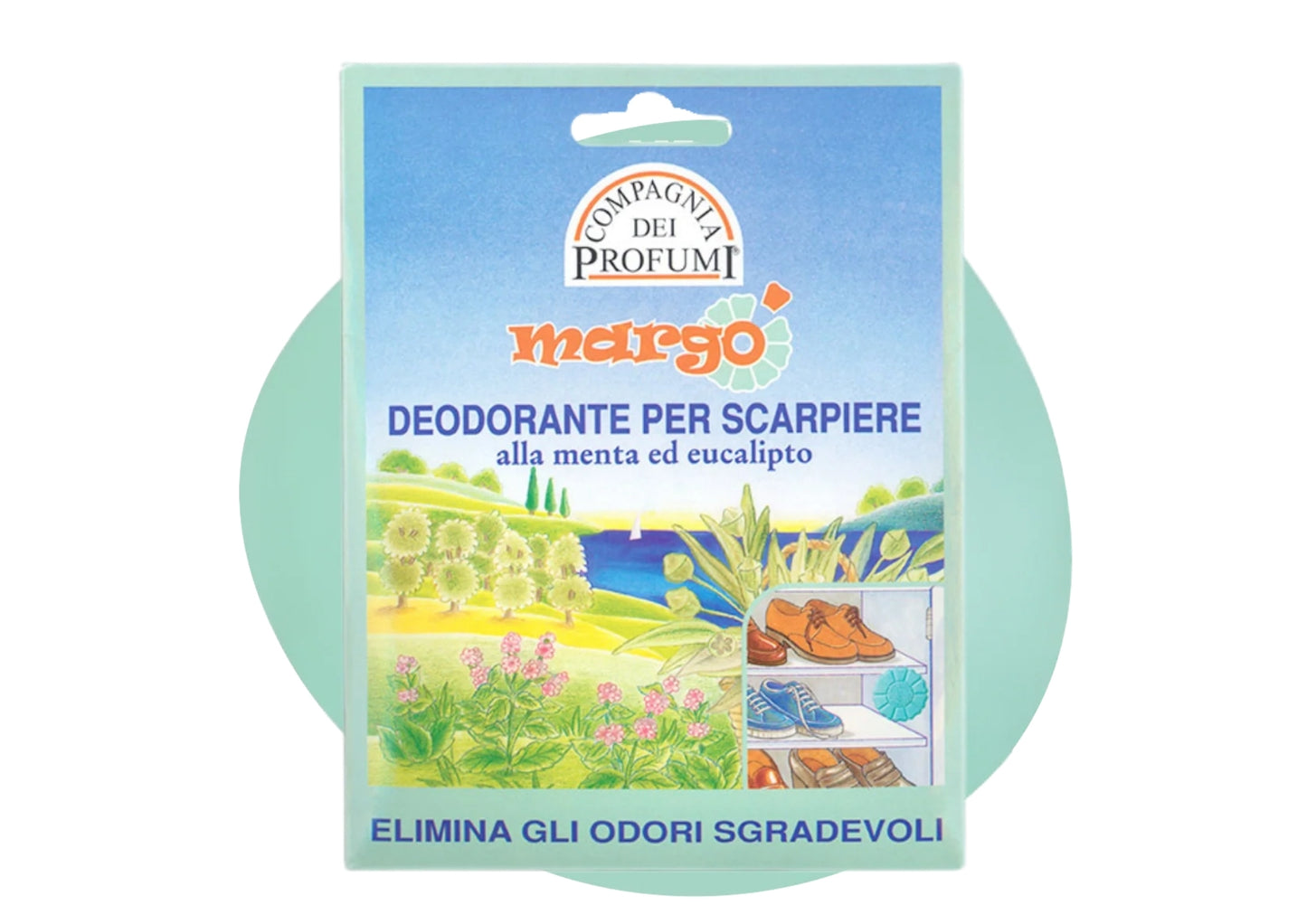 NUNCAS MARGO' DEODORANTE PER SCARPIERE ALLA MENTA ED EUCALIPTO 100ML