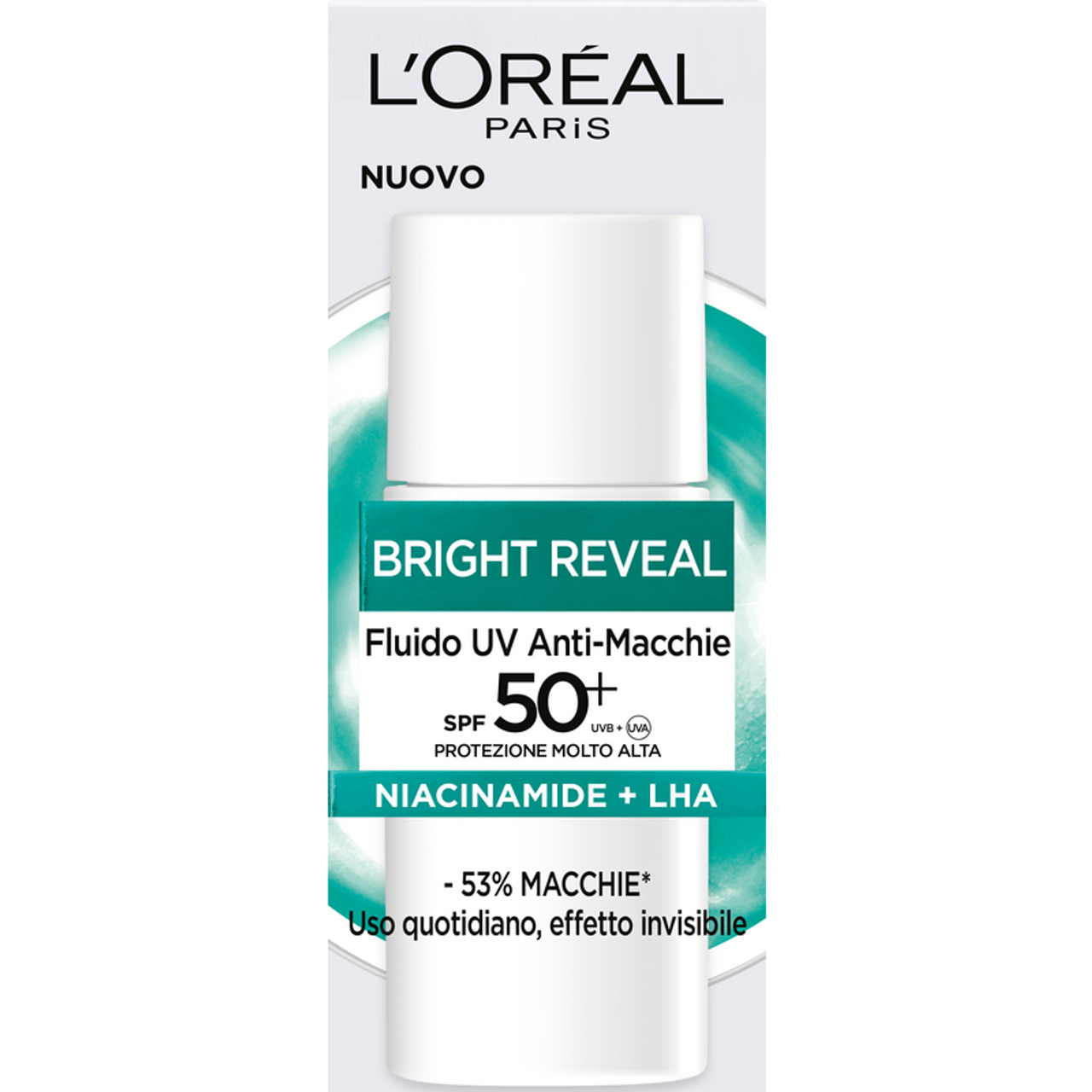 L'OREAL BRIGHT REVEAL FLUIDO UV ANTI-MACCHIE SPF 50+ 50ML