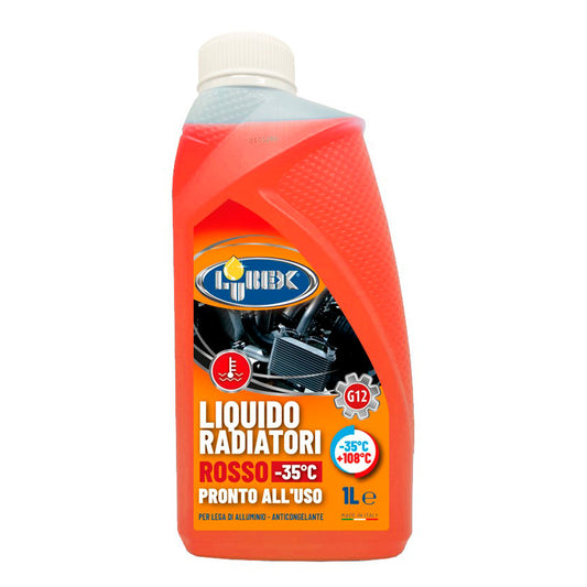 LUBEX LIQUIDO RADIATORI ANTIGELO ROSSO -35+108 1L PRONTO ALL'USO