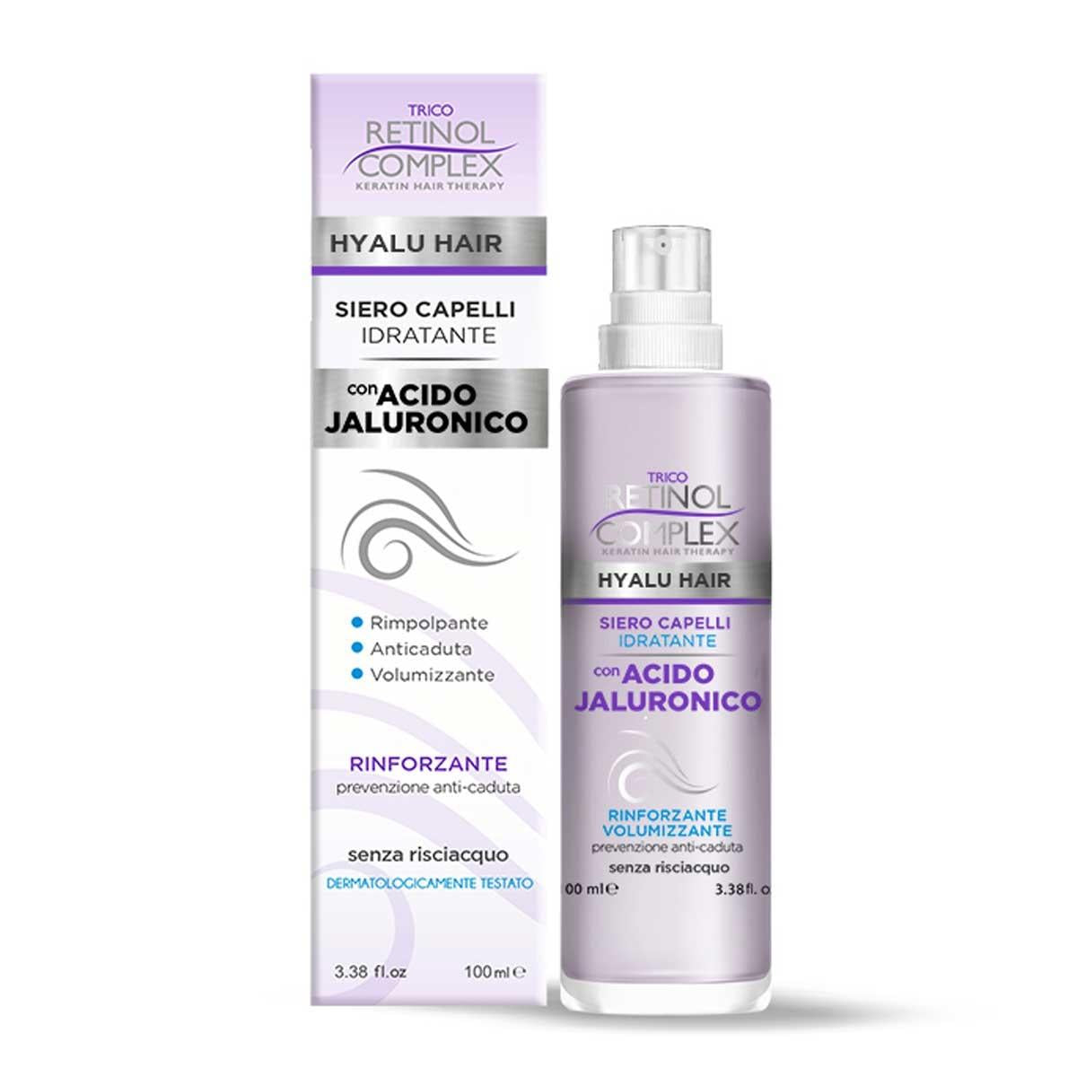 TRICO RETINOL COMPLEX SIERO CAPELLI IDRATANTE 100ML RINFORZANTE ACIDO JALURONICO