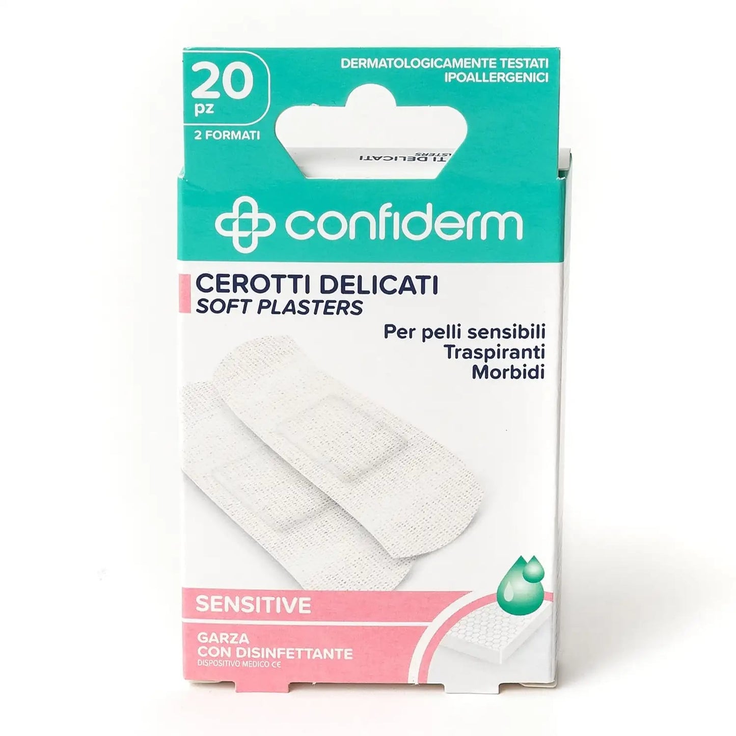 CONFIDERM CEROTTI DELICATI SENSITIVE 20PZ ASSORTITI 2 FORMATI