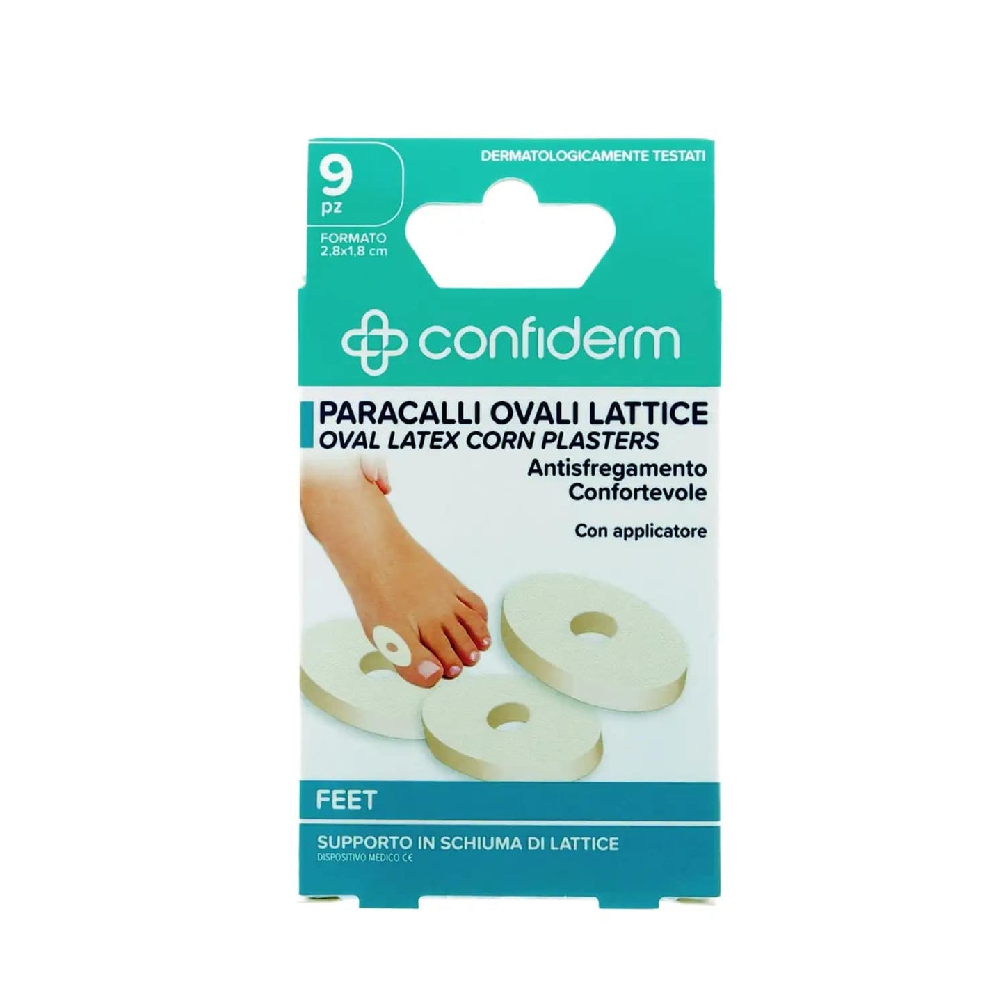 CONFIDERM PARACALLI OVALI IN LATTICE CM.2,8X1,8 9PZ