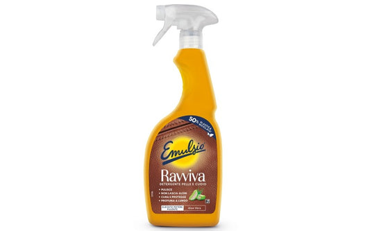 EMULSIO RAVVIVA DETERGENTE PELLE E CUOIO SPRAY 600ML ALOE VERA