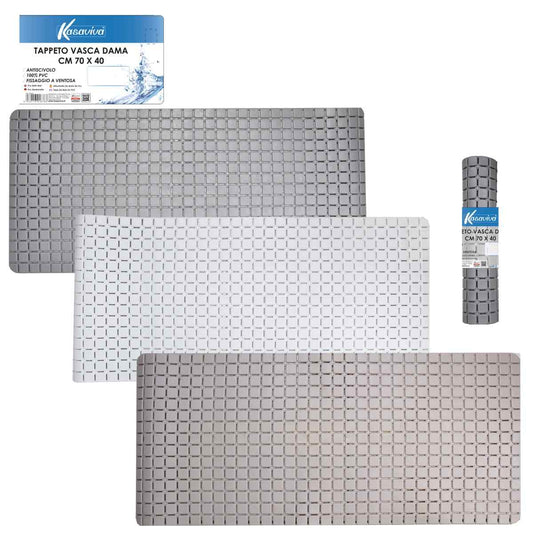 KASAVIVA TAPPETO VASCA DAMA CHIC CM.70X40 COLORI ASSORTITI